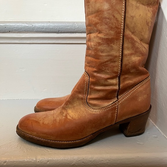 Coach Tan Heeled Boots - Picture 3 of 12